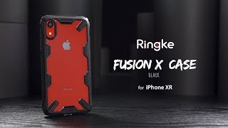 Ringke Fusion X Apple iPhone XR Hoesje Doorzichtig Zwart Hoesjes