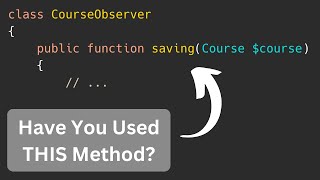 Laravel Model Observer with saving() Method