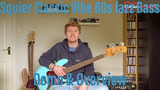 Video thumbnail for Squier Classic Vibe 60s Jazz Bass | Quick Look | Overview by Tyler Spicer