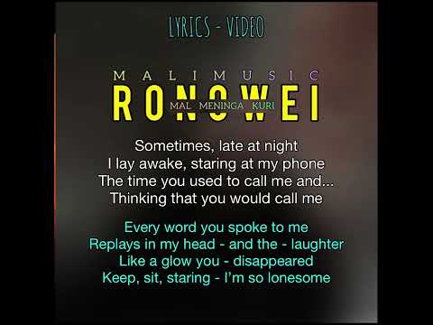 Mal Meninga Kuri - RONOWEI (Lyrics Video) (2019)