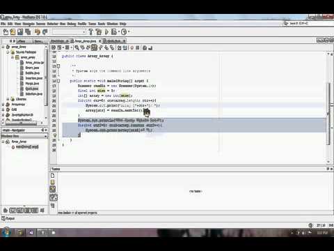 Java Tutorial Quick Sort Using Netbeans