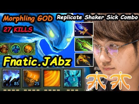 Fnatic Jabz - [Morphling] Carry Sick Play Replicate Shaker Combo Dota 2 7.22 Pro Gameplay