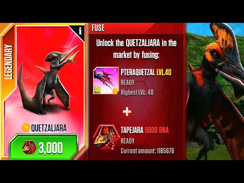 NEW UNLOCK SUPER HYBRIDS QUETZALJARA X3 MAX LEVEL 40 | JURASSIC WORLD THE GAME