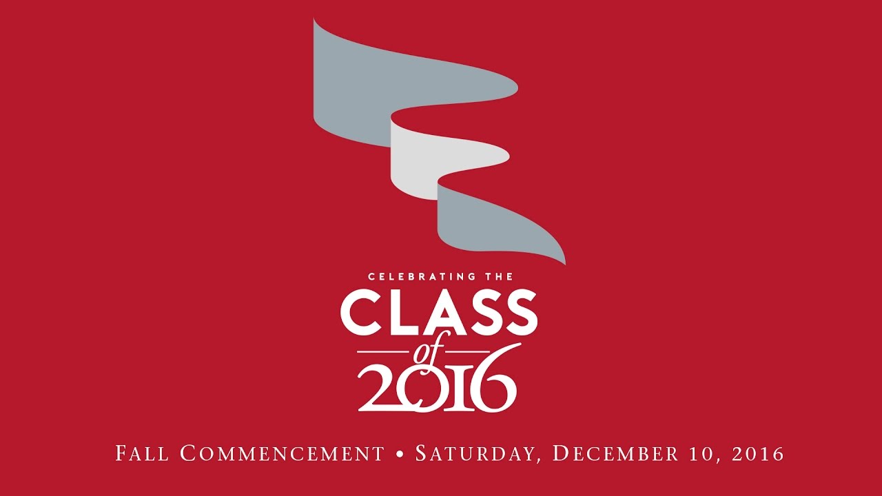 Fall 2016 Commencement