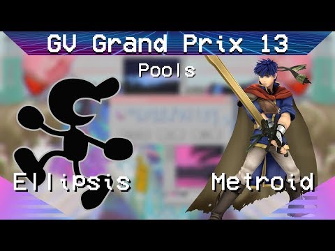 GV Grand Prix 13 - Ellipsis (Game & Watch) vs. Metroid (Ike) - Project M Pools