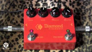 Video thumbnail for Diamond Fireburst fuzz pedal demo with Gibson SG & Dr Z Antidote by gearmanndude