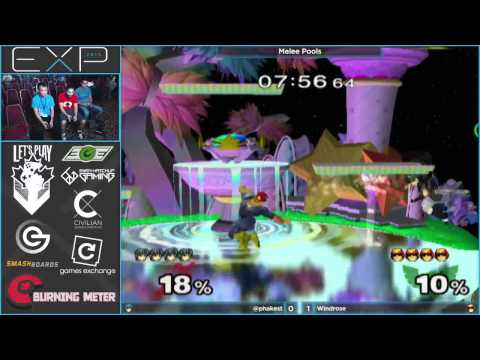 EXP 2015 - Phake (Marth) vs Windrose (Falcon) - Melee Singles R1 Pools