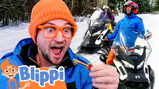 ❄️ Blippi & Meekah's Winter Holiday Treasure Hunt! 🎁
