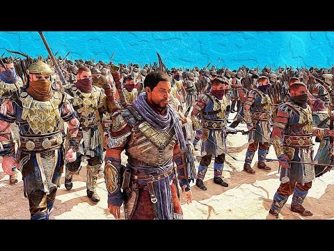 SHADOW OF WAR - UNIQUE BARANOR vs BRUTAL OVERLORD REINFORCE & AMBUSH IN DESERT