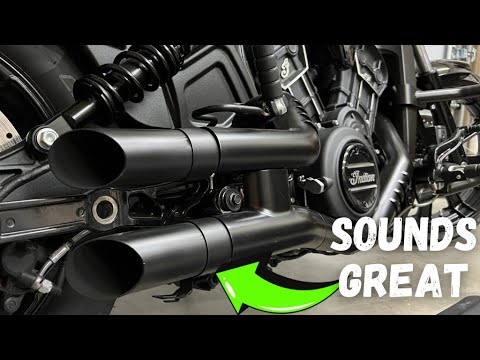 GP Shorty Slip-on Exhaust Install and Test on The Indian Scout Rogue, These are Super LOUD!