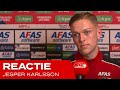 Karlsson: 'De tweede penalty was lastiger' | Reactie AZ - Feyenoord