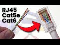 How To Crimp Cat5 Cat6 Network Patch Cables RJ45 Plugs