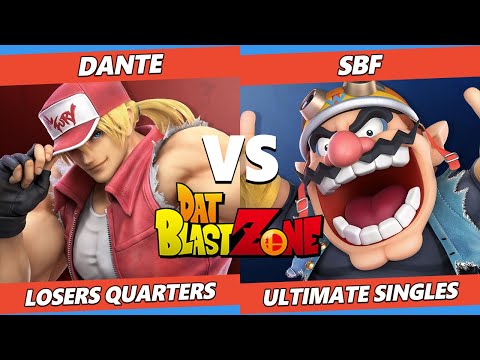 DAT BlastZone 32 Losers Quarters - Dante (Terry) Vs. SBF (Wario) SSBU Ultimate Tournament