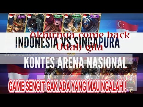 ARENA KONTES MOBILE LEGENDS INDONESIA VS SINGAPUR PALING GAK MASUK AKAL ! PERMAINAN YANG GAK LOGIS,
