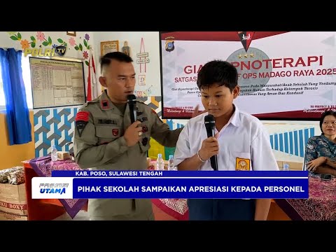 SATGAS MADAGO RAYA GELAR HIPNOTERAPI UNTUK PELAJAR DI DUA SMP POSO