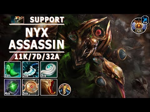 Nyx Assassin Soft Support | 7.32c | Pos 4 NA Play | Dota 2 Immortal Gameplay