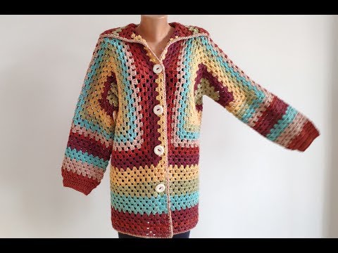 Cum crosetam cardigan hexagon - PARTEA A II - A / TUTORIAL PAS CU PAS