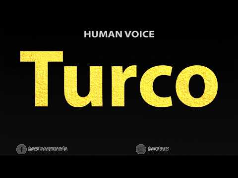 How To Pronounce Turco
