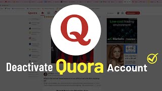 How to Deactivate Quora Account✅