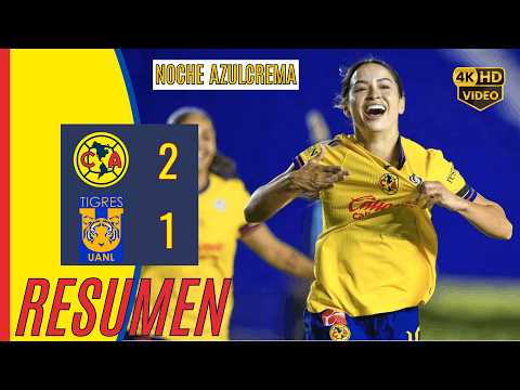 🦅💥 Acciones clave y goles | América derrota a Tigres | Jornada 14 CL2025 #fútbol