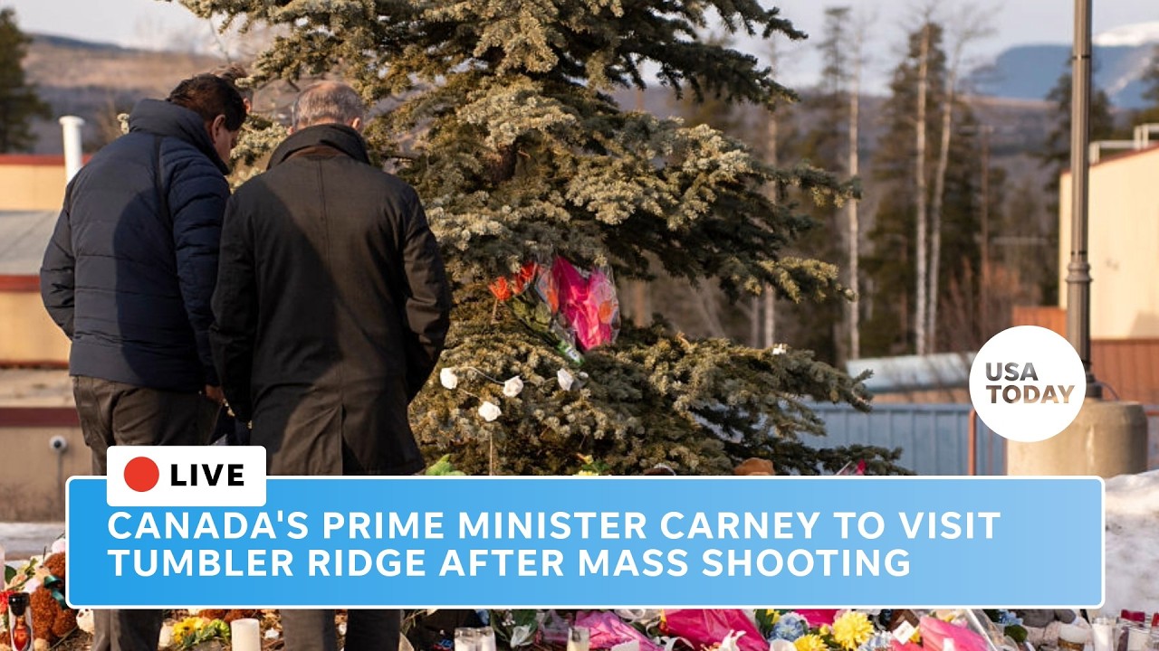 Canada's Prime Minster attends memorial at Tumbler Ridge, British Columbia after mass shooting