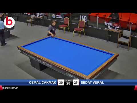 CEMAL ÇAKMAK & SEDAT VURAL Bilardo Maçı - 2023 ERKEKLER 1.ETAP-2.TUR