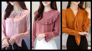Best Women's Long Sleeve Blouses And Tunic Tops Ideas
