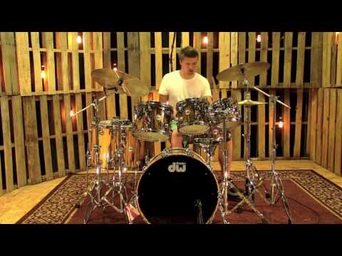 DW Drums Collectors Exotic Natural Lacquer over Ivory Ebony with Chrome HW