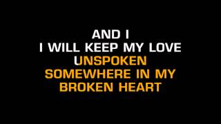 Billy Dean - Somewhere In My Broken Heart (Karaoke)