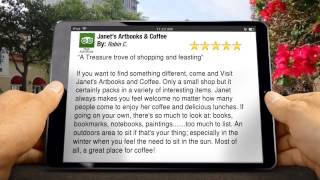 preview picture of video 'Janet's Artbooks & Coffee Maryborough Perfect Five Star Review by Robin C'