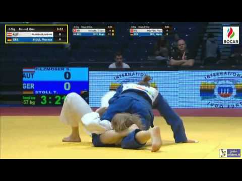 Judo 2016 Grand Prix Dusseldorf: Filzmoser (GER) - Stoll (GER) [-57kg]