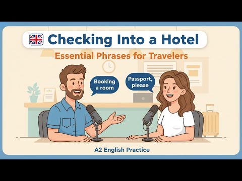 Checking Into a Hotel | Essential Phrases for Travelers | A2 English Practice