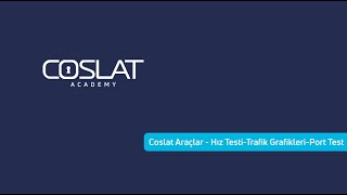 COSLAT Firewall - Araçlar - Hız Testi, Trafik Grafikleri, Port Test