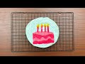 Tie Dye Pattern Birthday Cake