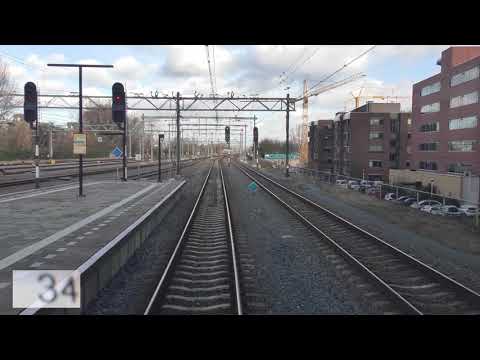 Ride along with the train driver from The Hague to Zwolle. (with speedometer)