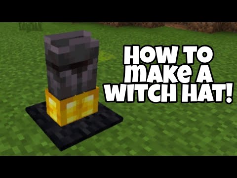 How to make a witch hat in minecraft!