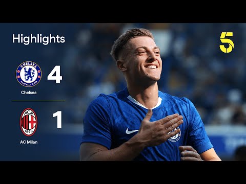 Chelsea Score FOUR GOALS!  🔵 | Chelsea 4-1 AC Milan | Pre-Season Friendly