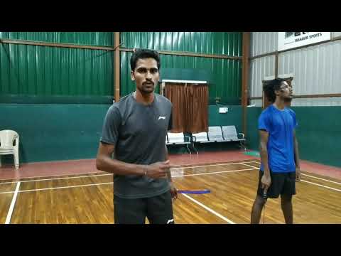 Positioning for doubles ❤️|love all Badminton 🏸|