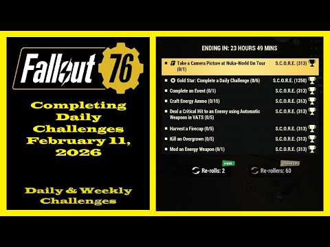 Completing Daily Challenges For February 11, 2026 - Fallout 76 Daily Challenges Guide