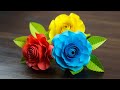 Paper Rose How To Make Paper Rose Flower DIY Paper Flowers