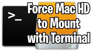 Force an External Mac Drive to Mount via Command Line Terminal Commands in Mac OS X