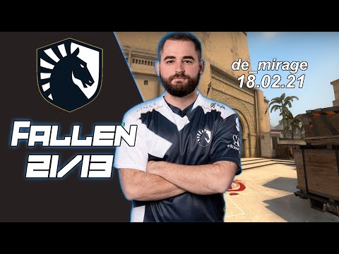 CS:GO POV Demo Liquid FalleN (21/13) vs FaZe (de_mirage) @IEM Katowice 2021