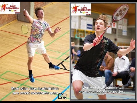 Men's singles final A regional championships West-Flanders, Belgium