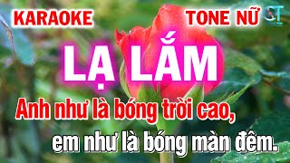 Lạ Lắm Karaoke Tone Nữ - Nhạc Trẻ Xưa - Làng Hoa