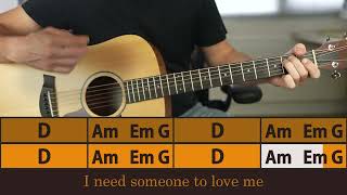 OLD MAN – NEIL YOUNG | Guitar &amp; Vocals (Play-Along)
