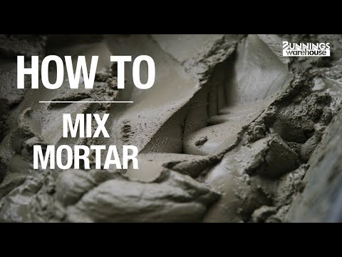 How To Mix Mortar - Bunnings Warehouse