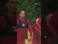 Van Dijk introduces himself to Konate 😈  #football