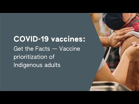 COVID-19 vaccines: Get the Facts | Vaccine prioritization of Indigenous adults
