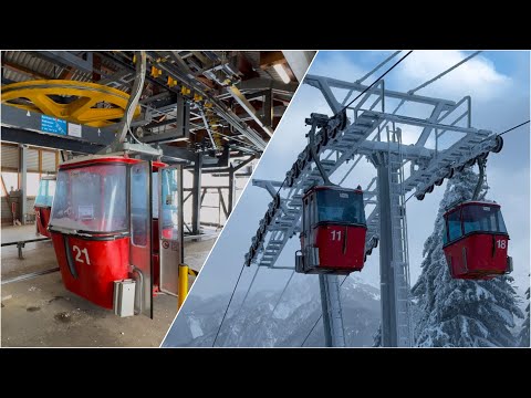 Einmalig in den Bergen! Alte Gondelbahn Känzeli - Brämbrüesch in Chur mit VR102 Klemme! 2024