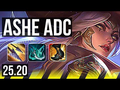 ASHE & Thresh vs SIVIR & Pyke (ADC) | 44k DMG, Dominating | KR Master | 25.20